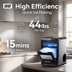 Compact Nugget Ice Maker – Soft Chewable Ice in Minutes