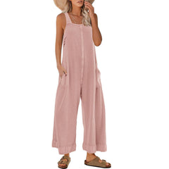 Women's Waffle Backless Jumpsuit (Buy 2 Free Shipping)