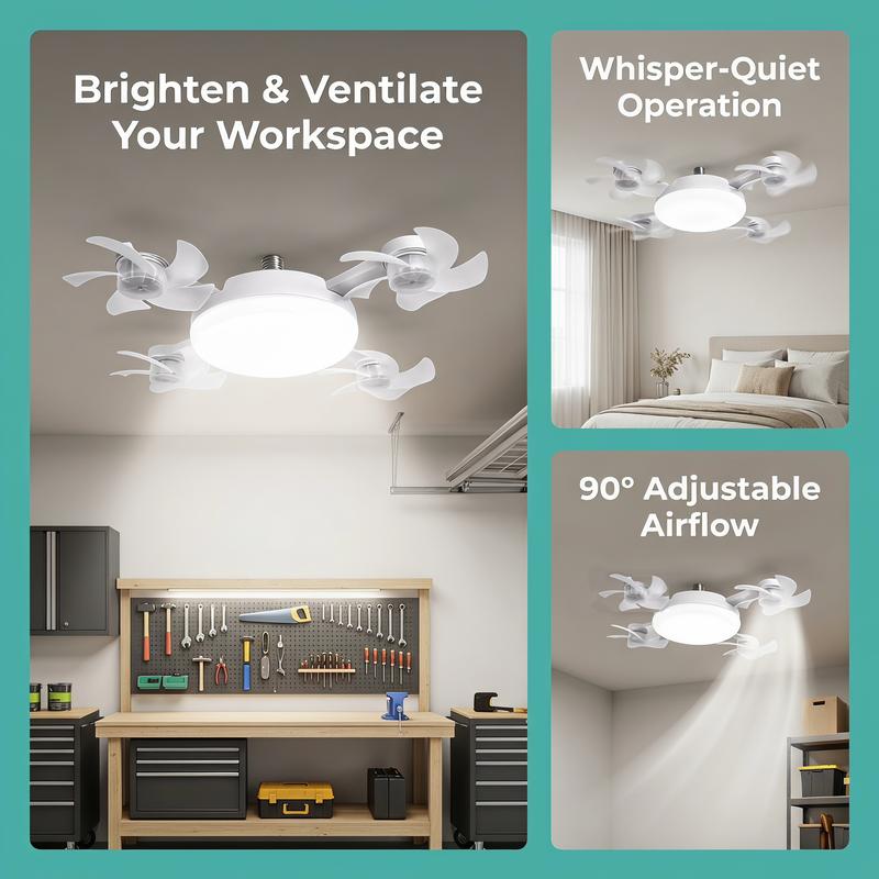 🌀LAST DAY SALE 50% OFF!!❄️Aerolux™ Ceiling Fan Light – 2-in-1 Silent LED with Remote 🌬️💡  Energy-Efficient Airflow & Dimmable Lighting for Bedrooms, Living Rooms & Conservatories 🏡✨