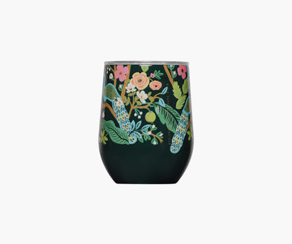 Stemless Wine Cup - Peacock