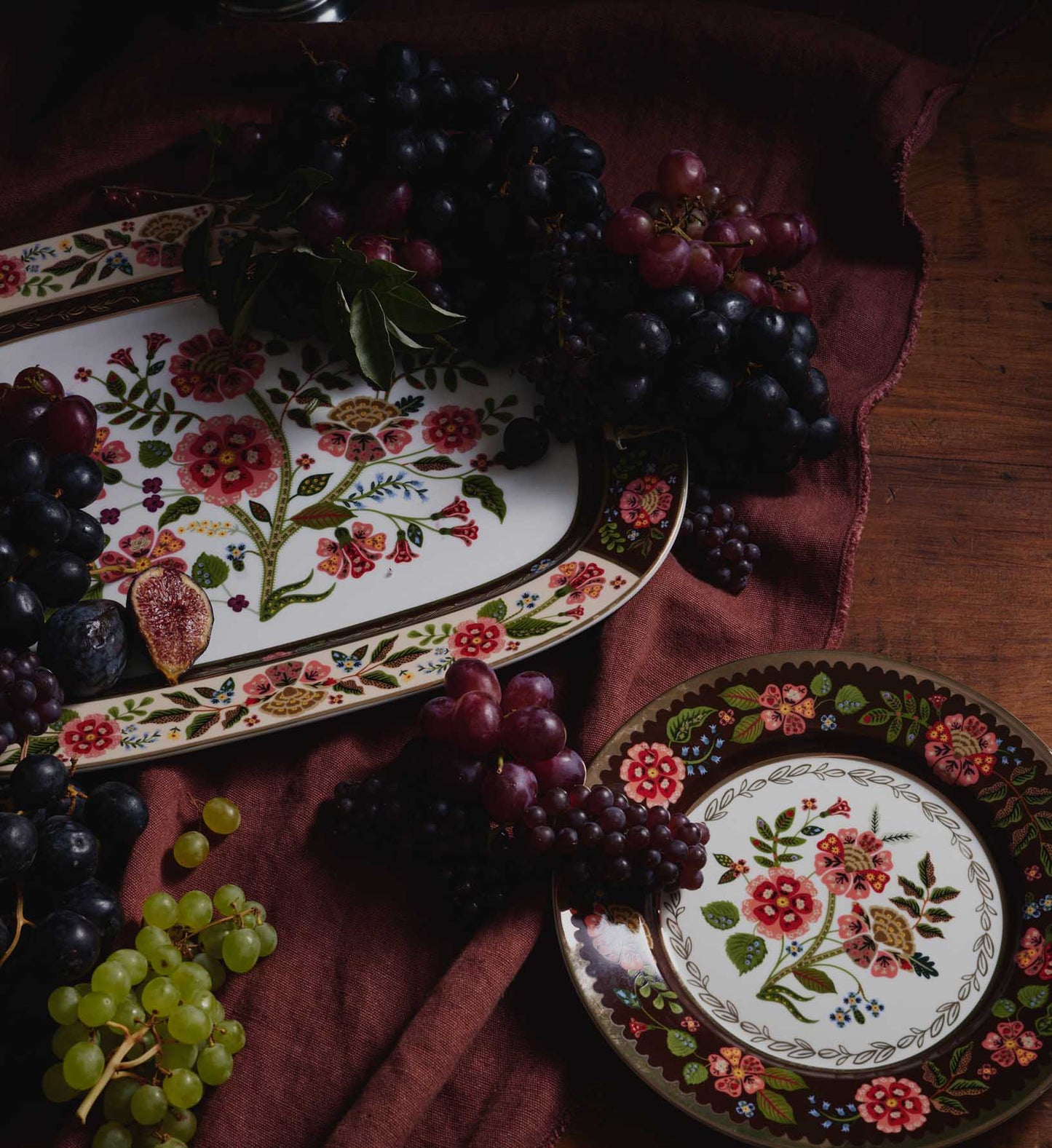 Large Porcelain Serving Platter - Gracie