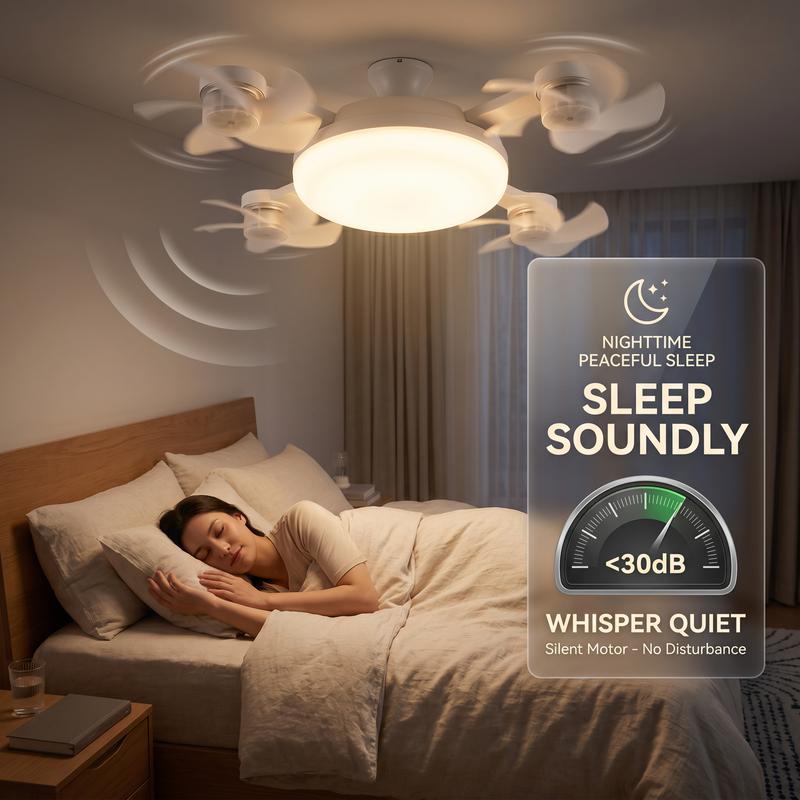🌀LAST DAY SALE 50% OFF!!❄️Aerolux™ Ceiling Fan Light – 2-in-1 Silent LED with Remote 🌬️💡  Energy-Efficient Airflow & Dimmable Lighting for Bedrooms, Living Rooms & Conservatories 🏡✨